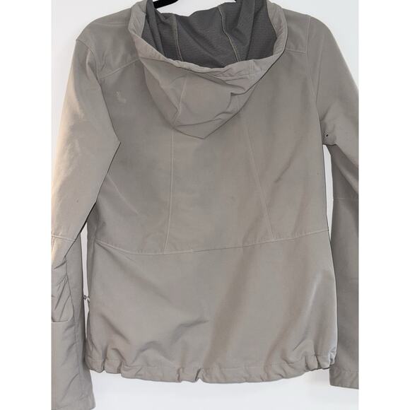 LOLE Waterproof Hooded Rain Jacket Womens size Small Gray Neutral Outdoor - Picture 2 of 10